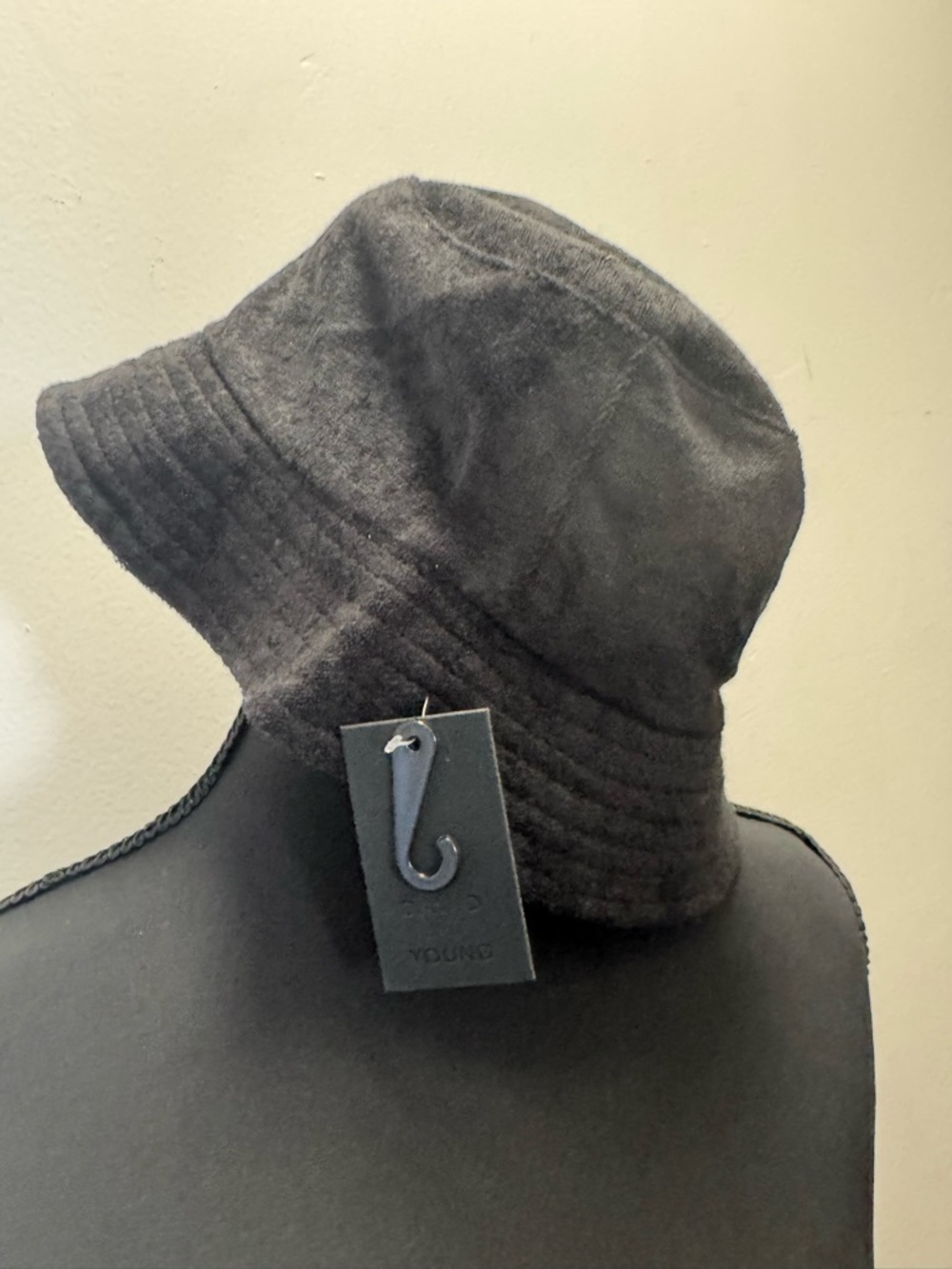 David and Young Black Soft velvet feel Bucket Hat ~ Unisex